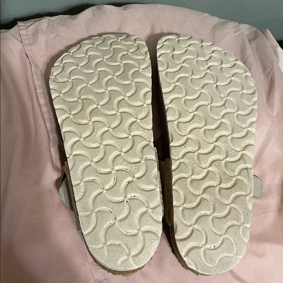 Birkenstock Gizeh Vintage Metallic Rose Copper Suede Nar Size 37 EU/6.5 US - Picture 10 of 10